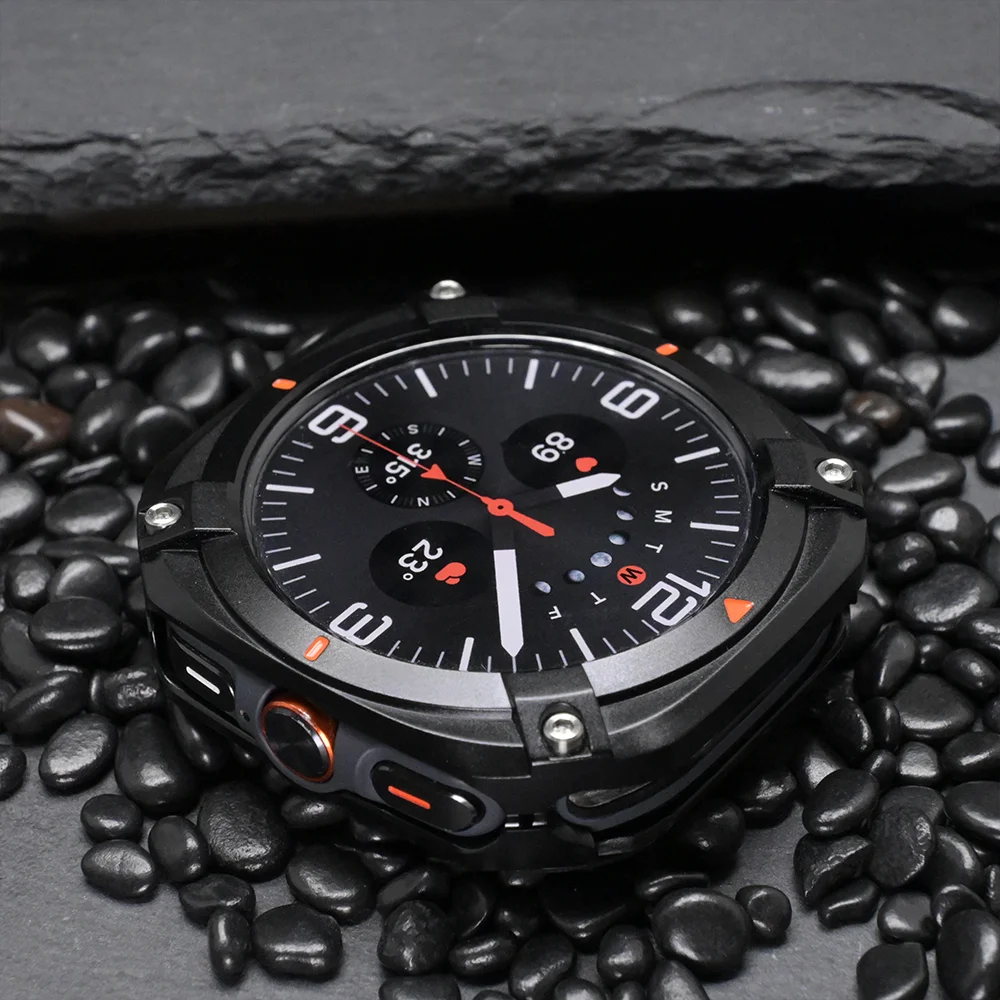 حافظة بإطار ممتص للصدمات لساعة سامسونج جالاكسي الترا 7 47 ملم غطاء حماية من سبائك الألومنيوم لهاتف جالاكسي الترا 7 ملحقات معدنية