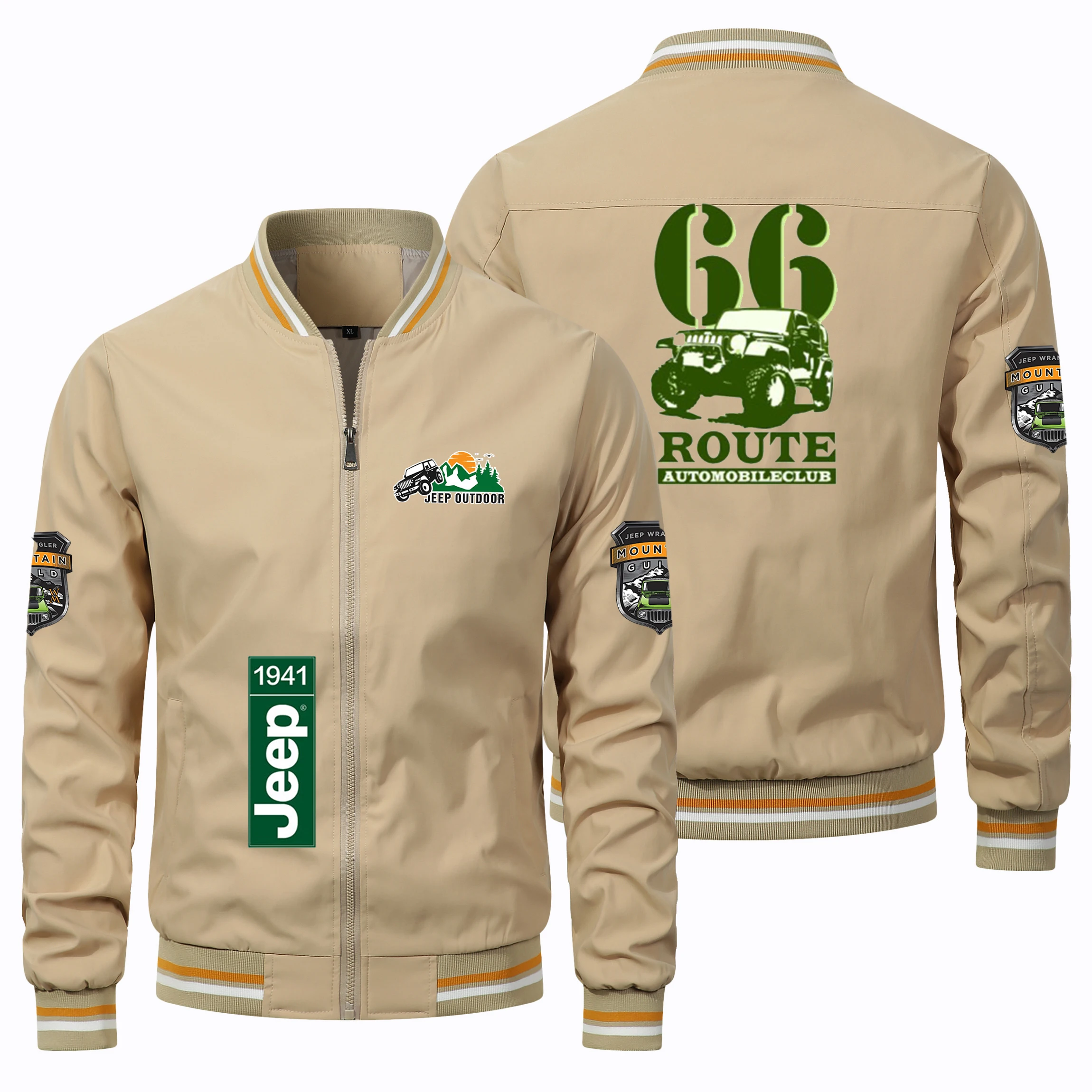 

2026 Cross-border New Jeep Printed Jacket - Baseball Shirt Outdoor Windproof Jacket Coat - Fashionable Trend