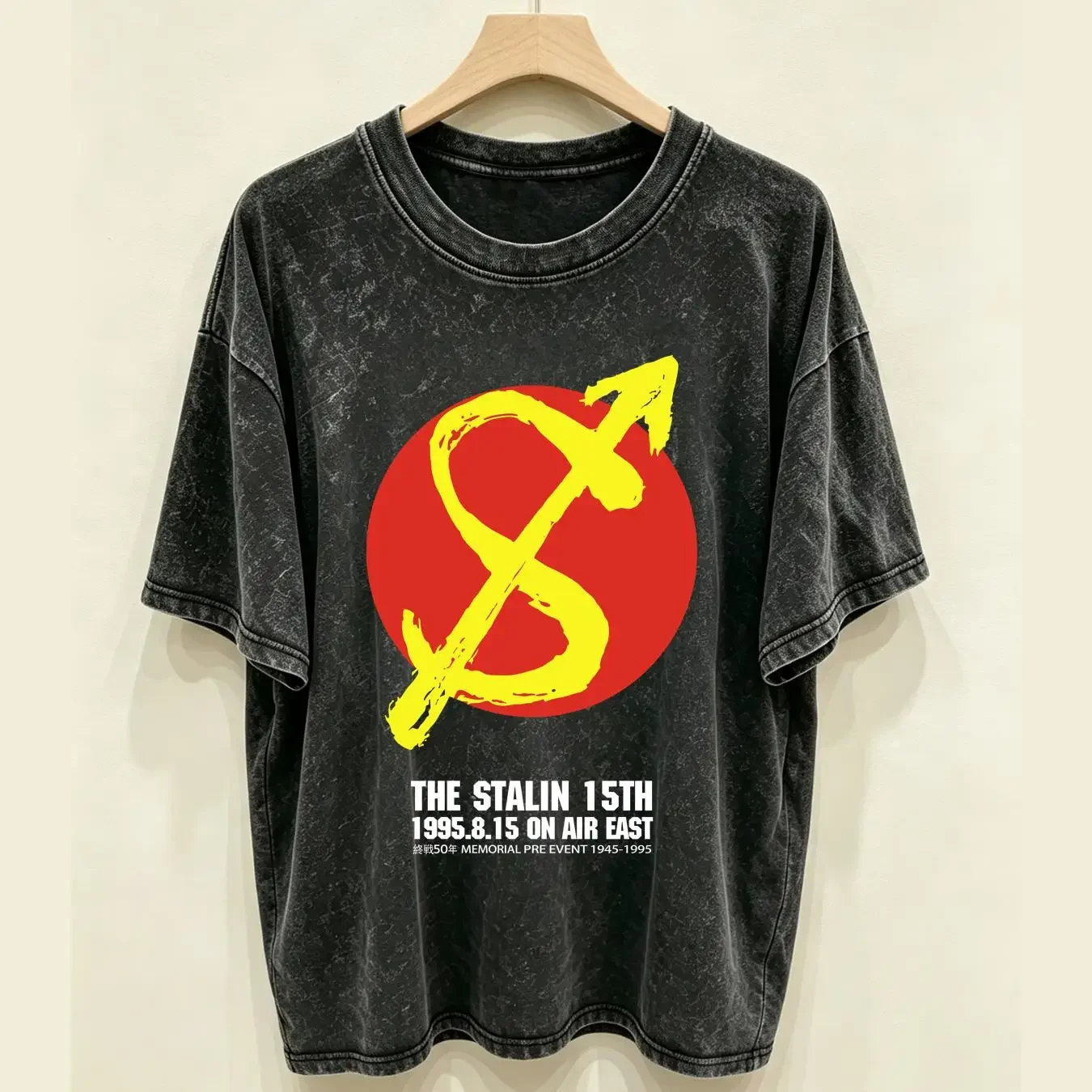 washed T Shirt The Stalin Stop Jap Live Event 1995 Old School Japanese Hardcore Punk 4 colorways long or short sleeves vintage
