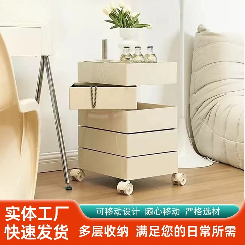 

Rotary storage cabinet Rotary drawer Cosmetics storage cabinet Nordic style home living room locker