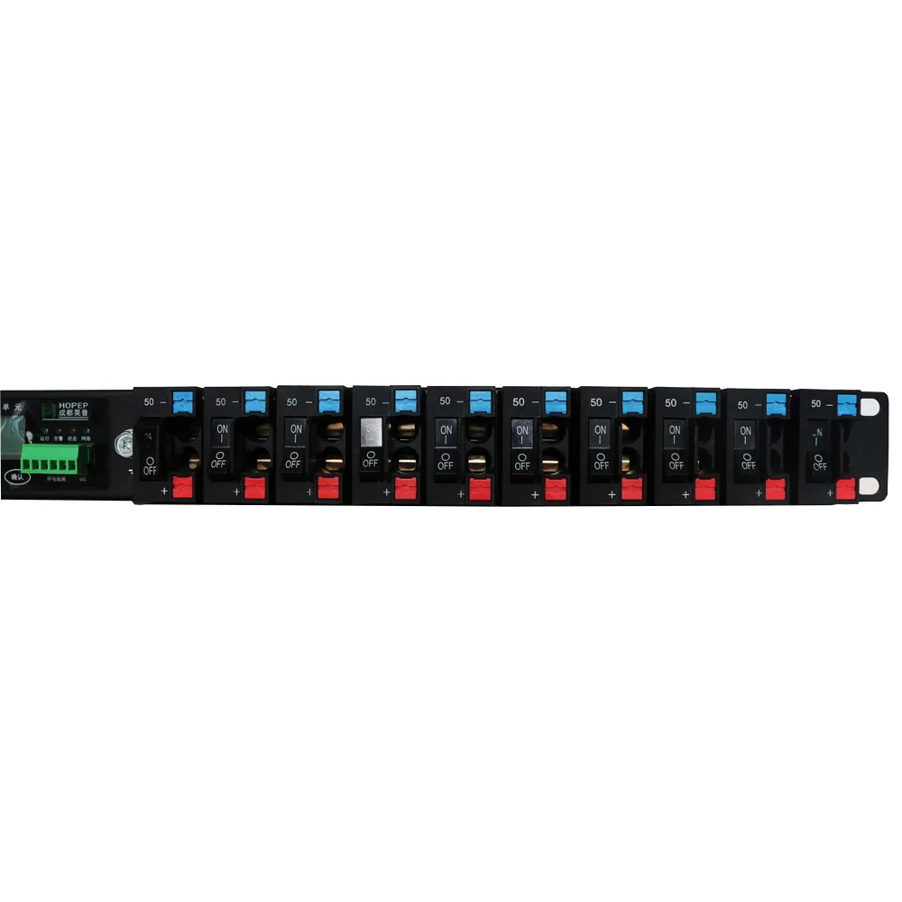 10-Channel DCDU Rack-Mounted DC Power Distribution Unit for Telecom Cabinet