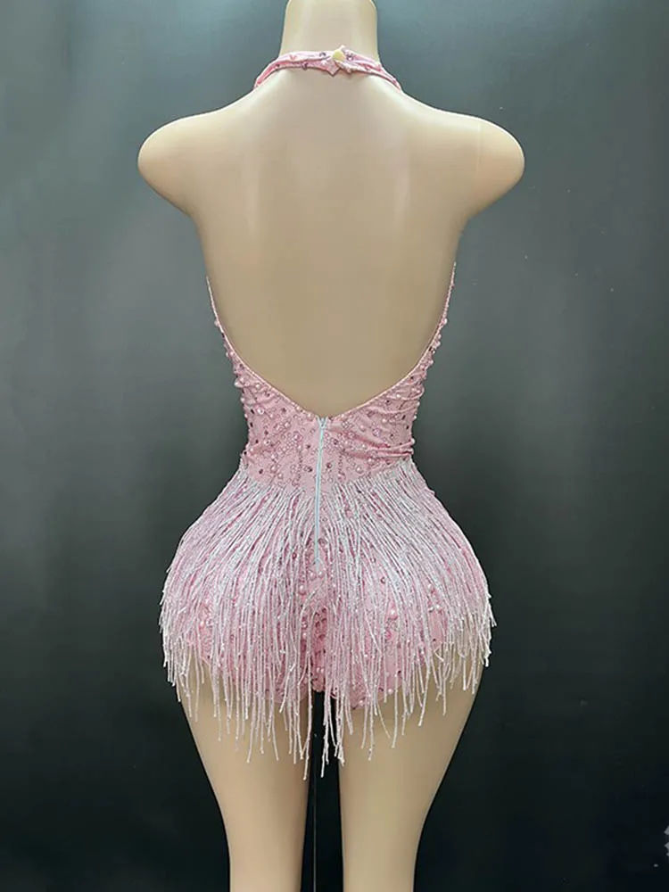 Gonna avvolgente elastica nuda sexy con paillettes strass di alta qualità 2024 Nuovi abiti da donna personalizzati alla moda