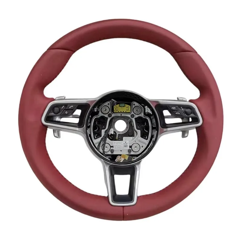 Multi Button Full Leather Sport Steering Wheel Fit    Boxter 718 911 958 970 991 Mod Parts view 3