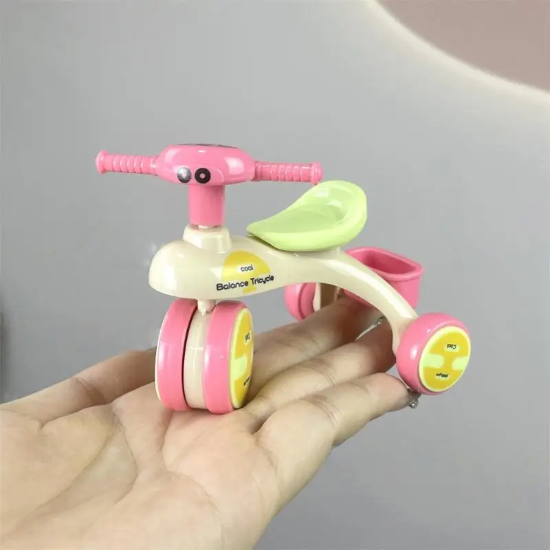 

1:12 Miniature Tricycle Model - Realistic Dollhouse Accessory with Hand-Painted Details, Ready for Display