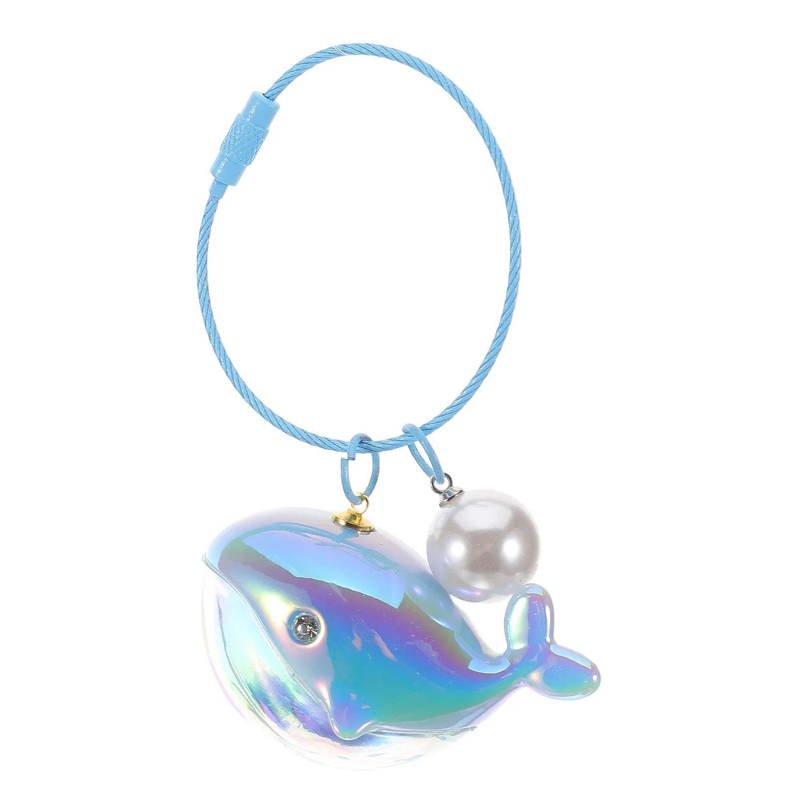 Creative Keychain Mini Whale Shaped Keyring Alloy Material Funny Keychains Beach Bag Charm Backpack Pendant Couple Present
