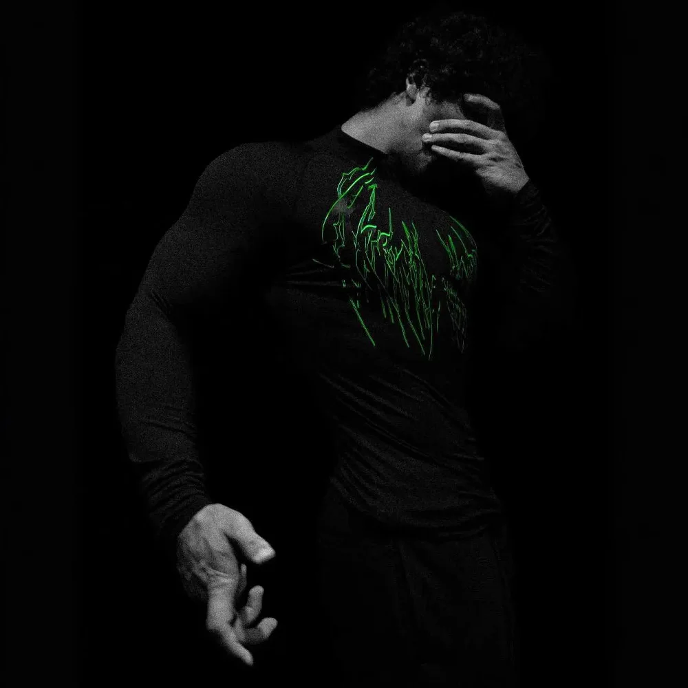 

Мужская ретро-футболка с принтом дьявола, длинный рукав, свободный крой, модная одежда в стиле китайской моды, производство Китай