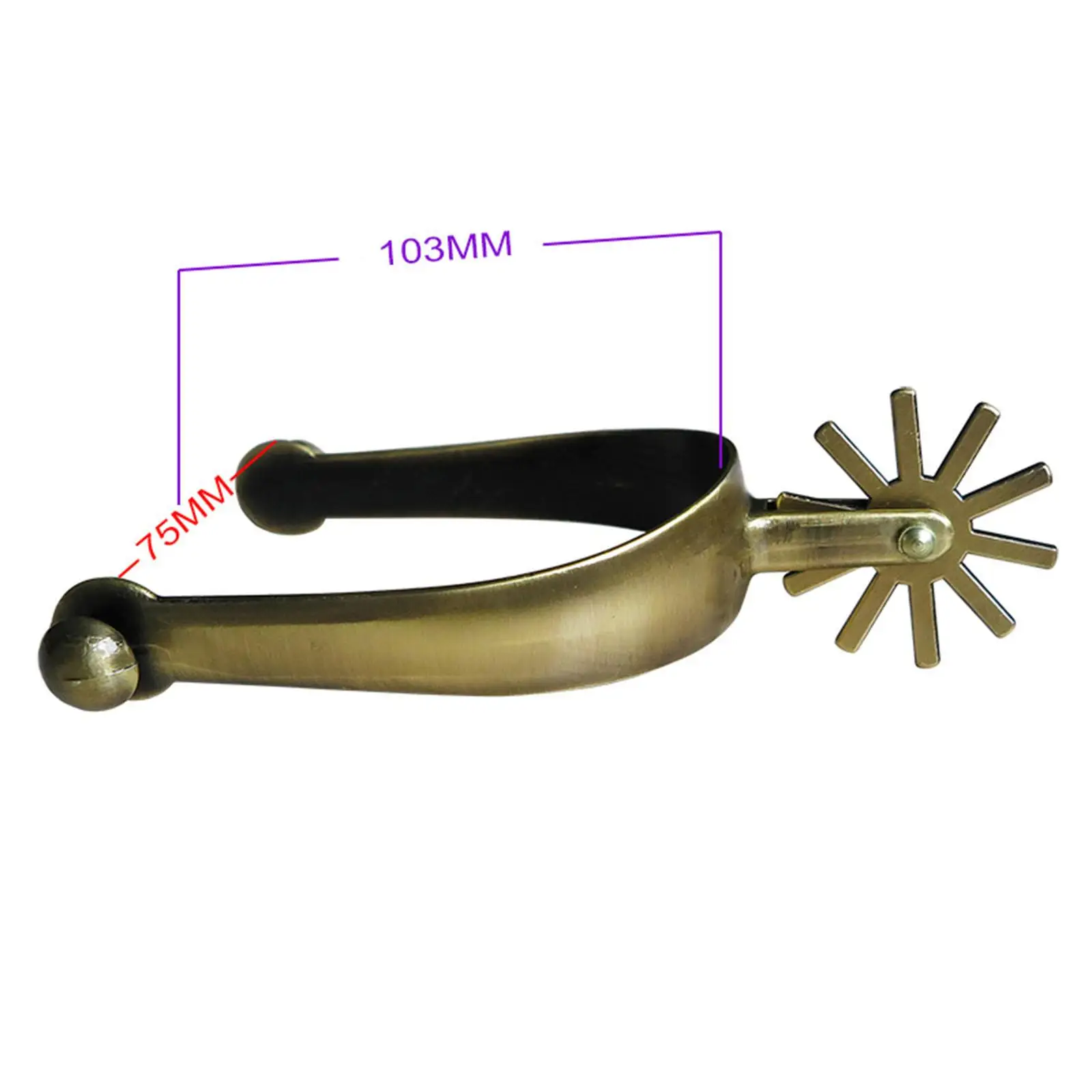 競技トレーニング用のスムーズな乗馬スパー、2個