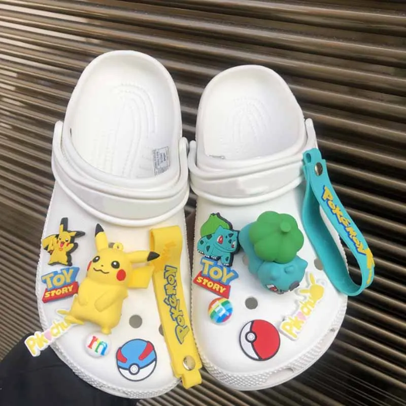 MINISO Pokemon Pikachu zestaw żółwi akcesoria do butów Charms Charizard klamry do butów miękki klej dzieci dorośli kreatywny prezent