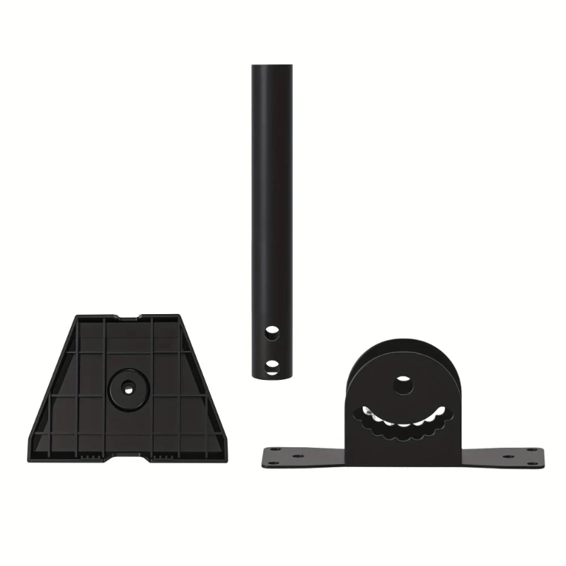

roof mounting bracket,120 °adjustable pivot installation, heavy-duty pole installation 3 and pipe adapter