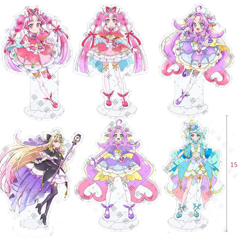 Star Detective Precure Stand Up Sign Kawaii Cure Answer Mystique Arcana Shadow Idol Desktop Figure Model Toys Ornaments Decor