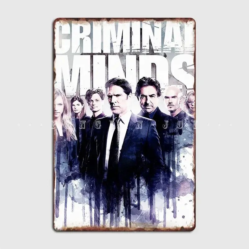 Criminal Minds 15 Poster Metal Plaque Wall Mural Club Bar Decoration Wall Decor Tin Sign Posters