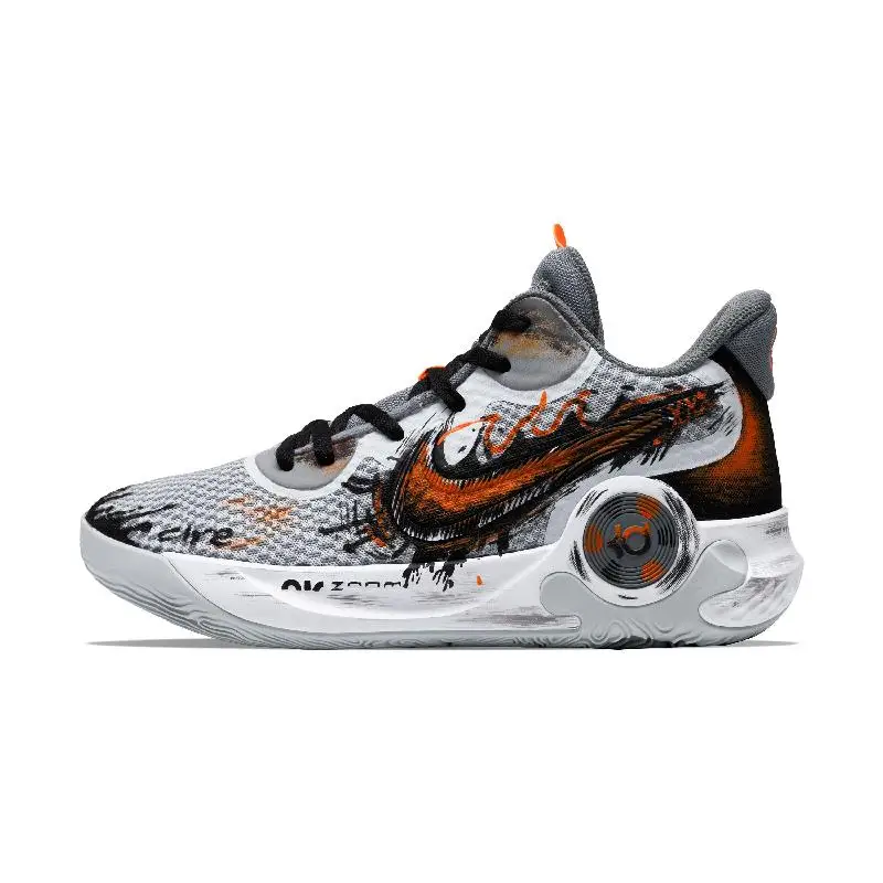 

[На заказ. Распространение огне войны, как дикий огонь] Nike KD Trey 5 IX. Сигнальный огонь, амортизация, износостойкий средний бас
