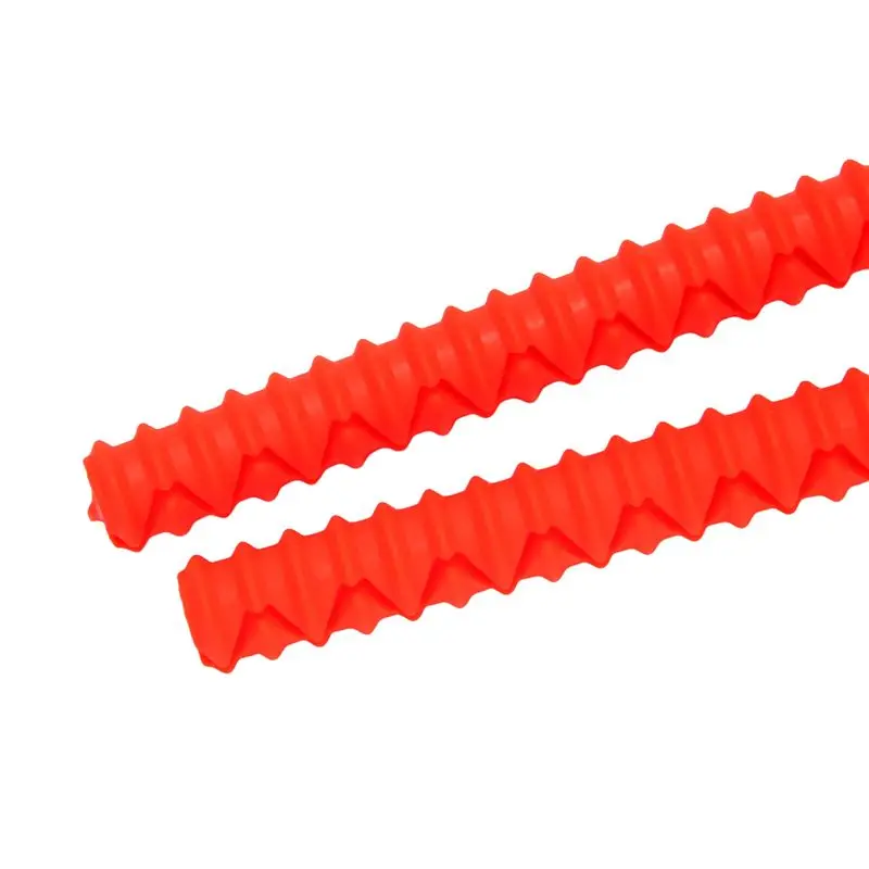 A19F-Silicone Oven Rack Guards 12 Pack,Oven Rack Edge Protector Guard Cover,14 Inch Long,Prevent Hand/ Against Burns(Red)