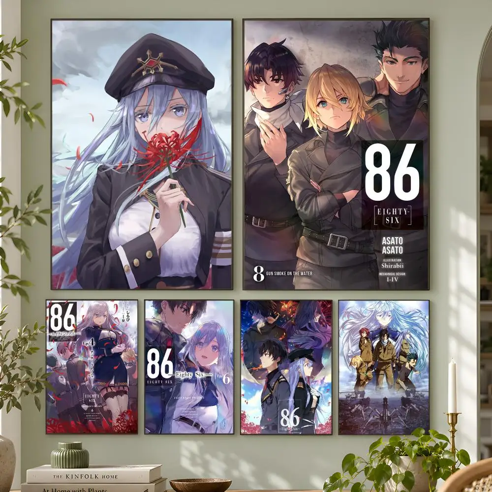 Anime Eighty Six 86 Poster Wall Art Home Decor Living Room Bedroom Office Dorm Apartment Gift