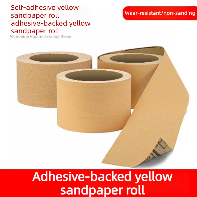 Tool 3M Self-adhesive Back Adhesive Yellow Sandpaper Roll