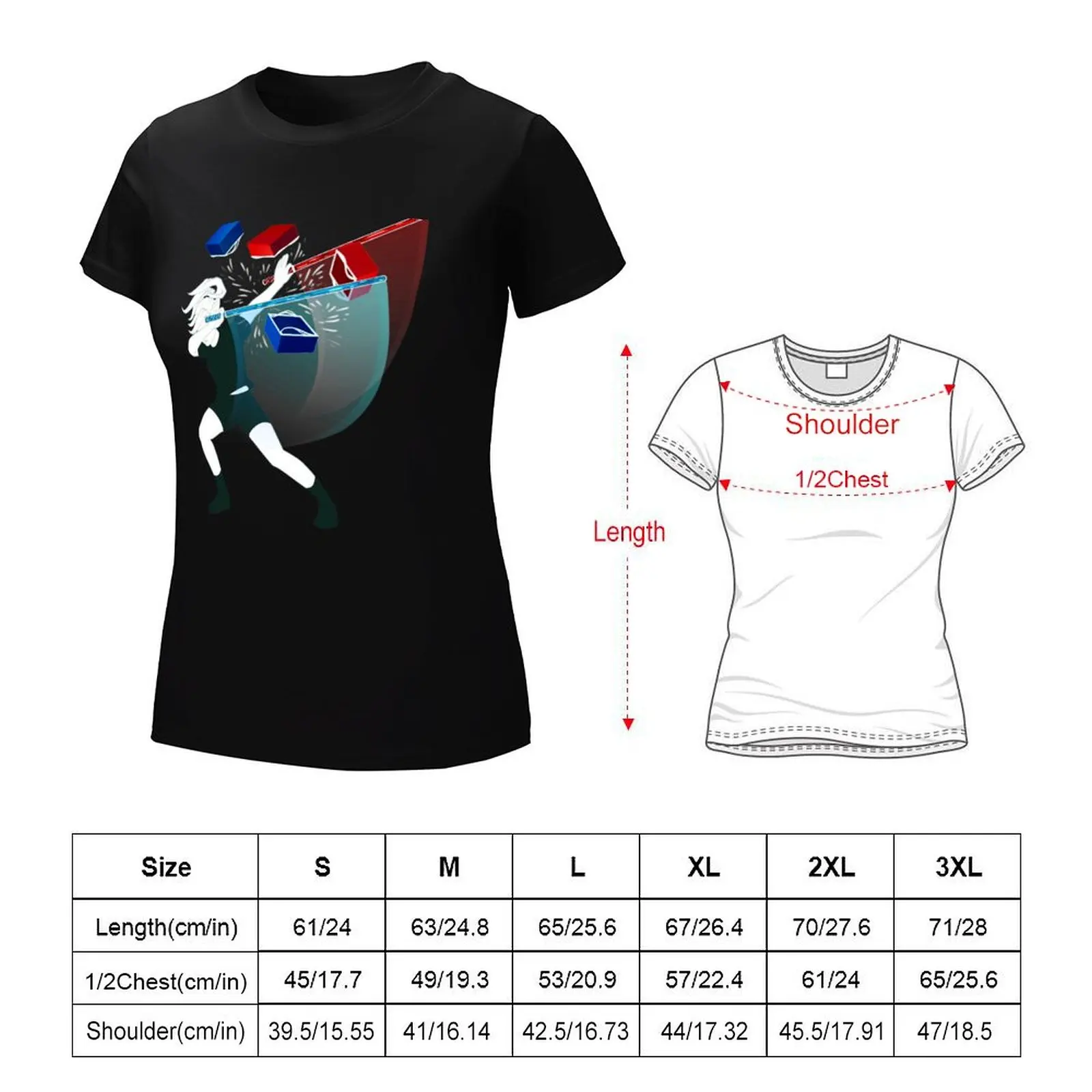 Beat Saber Girl - Meme Edition T-Shirt plus size tops hippie clothes lady clothes Women's tops