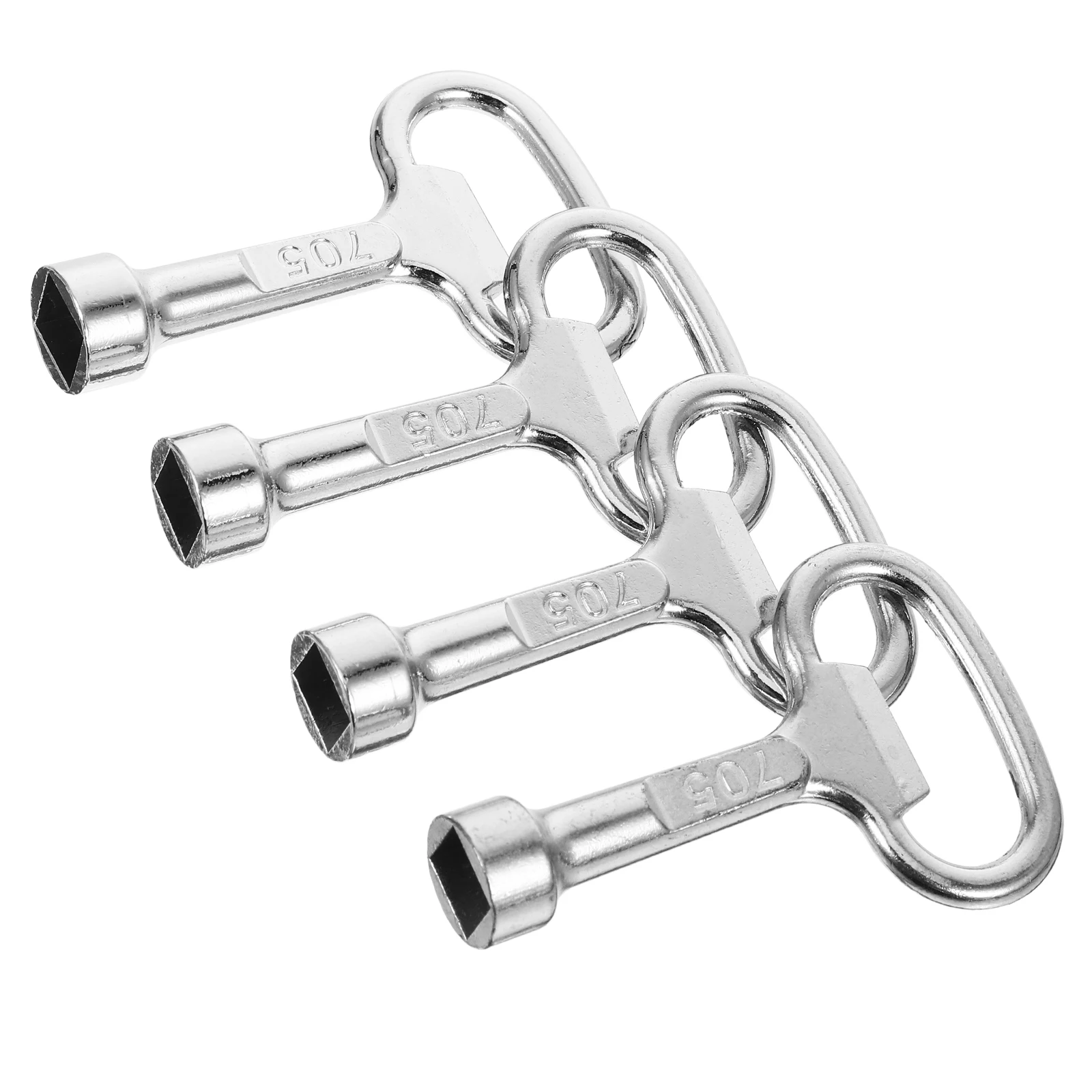 

4pcs Faucet Key Hydrant Wrench Tool for Bathroom Shower Valves Replacement Zinc Alloy Portable Universal Square Socket