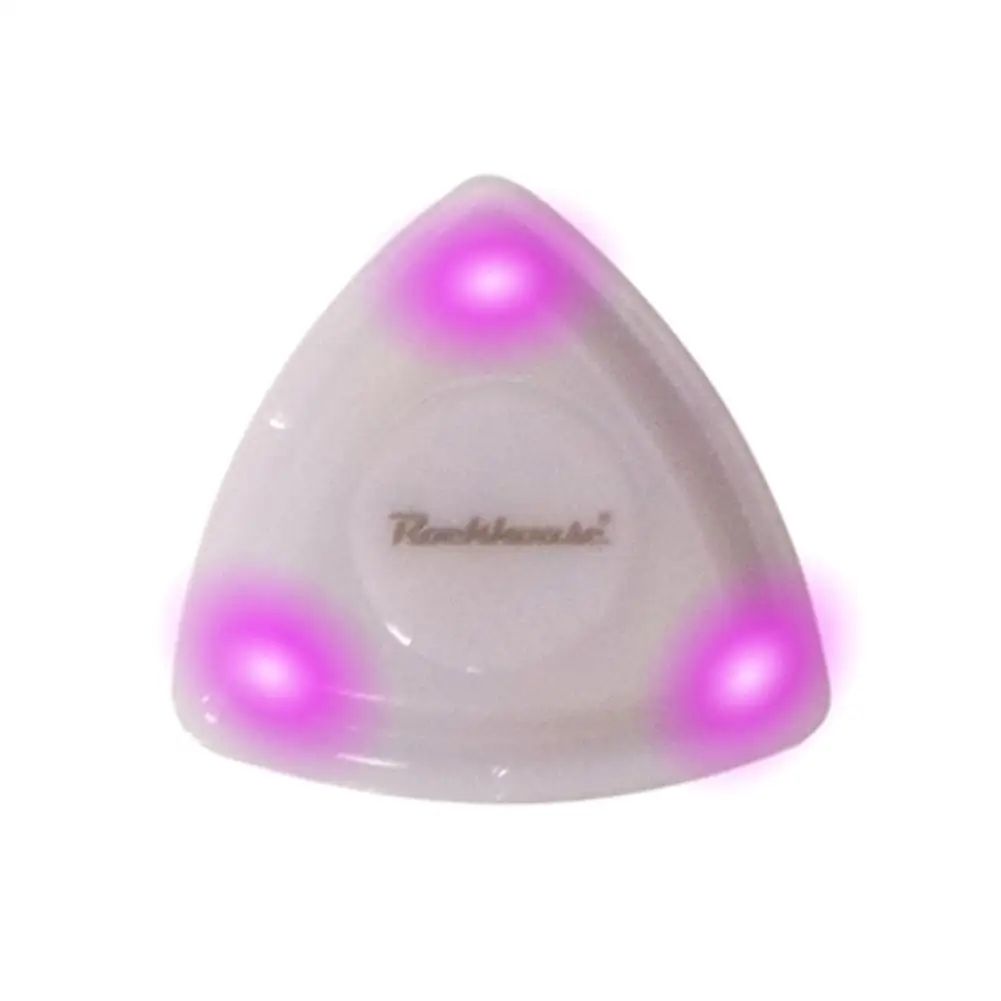 Led Gloeiende Gitaar Pick Food-Grade Plastic Gitaar Touch Plectrum Gloeiende Snaarvormige Lichtgevende Pick Muziekinstrument Z4g1