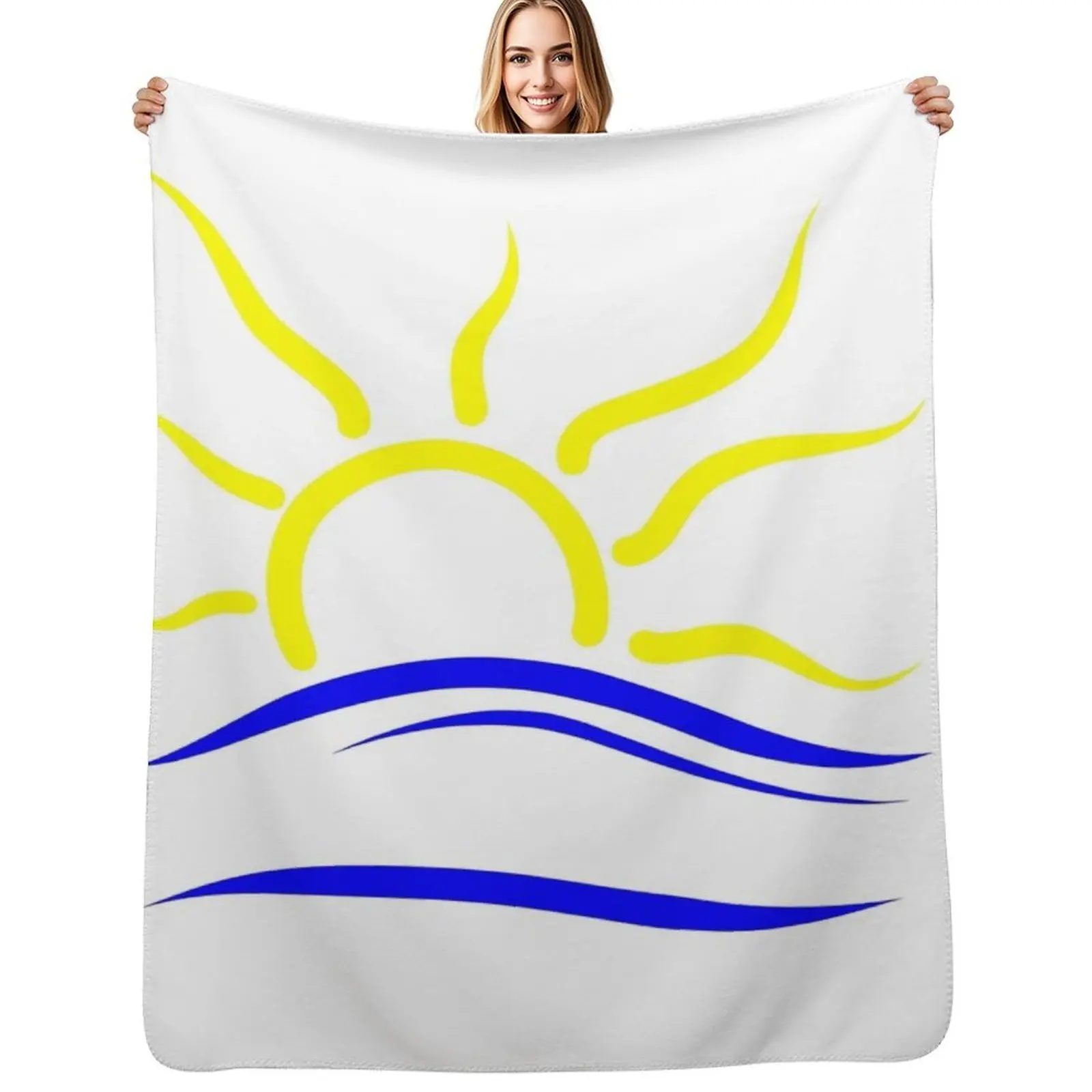 Naturist Symbol 1.0 transparent Throw Blanket Cozy Light Blanket for Travel Camping Picnic