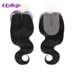 Body Wave Lace Closure Only Human Hair Lace Closure 2x4 T Middle Part Lace Closure Cheap Lace Closure Brazilian Remy Hair