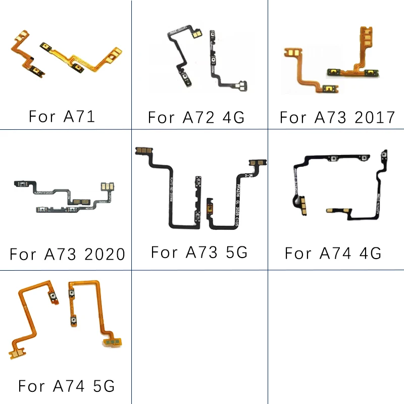 

Volume Power Button Flex Cable For OPPO A71 A72 A73 A74 A75 4G 5G On OFF Power Voulme Side Keys Buttons Switch Flex Cable