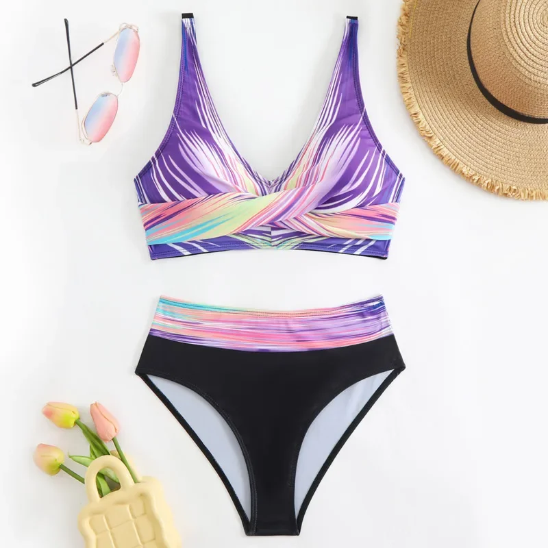 

Summer Swimsuits XXL Tankini Sets Female Swimwear Push Up For Beach Wear Two-piece Bathing Suits Pool Women's Swimming Suit 2025