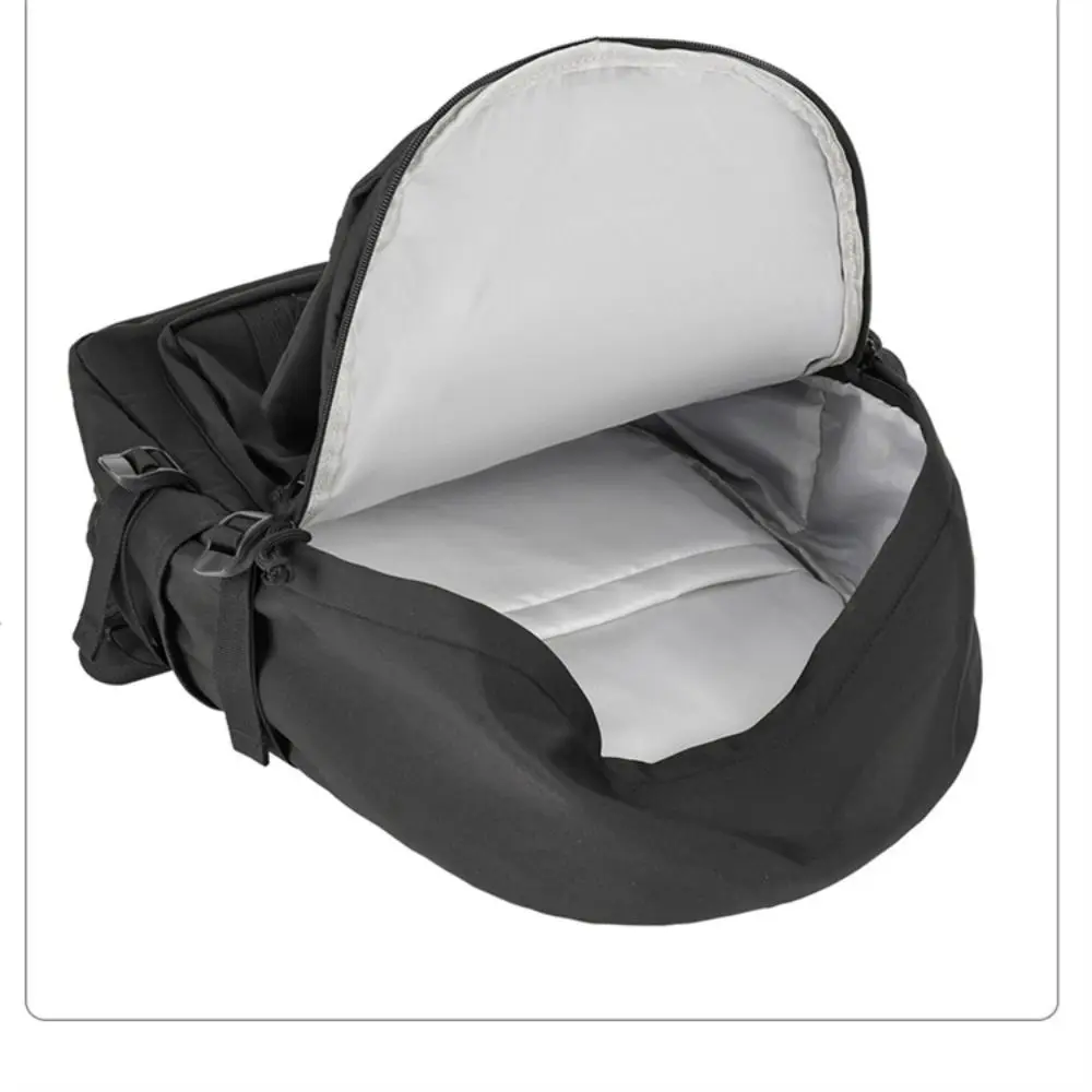 Zaino casual in tessuto Oxford di grande capacità Zaino da viaggio multitasche in tinta unita Borsa per laptop impermeabile per il tempo libero Uomo Donna