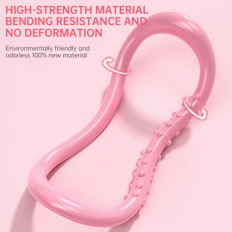 Yoga Circle Pilates Stretch Ring Home Women Fitness Equipment Waist Shoulder Muscle Relaxation Exercise Resistance Support Tool