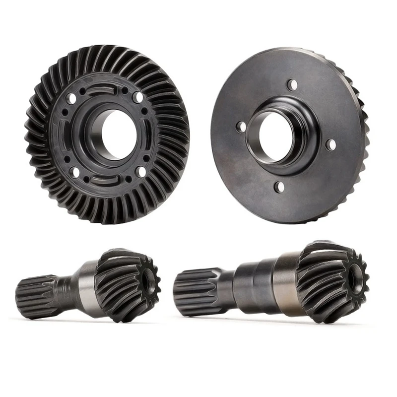 Hardened Steel Front And Rear Differential Ring Gear Diff Pinion Gear Replacement For TRAXXAS 1/5 X-MAXX 1/6 XRT Upgrade