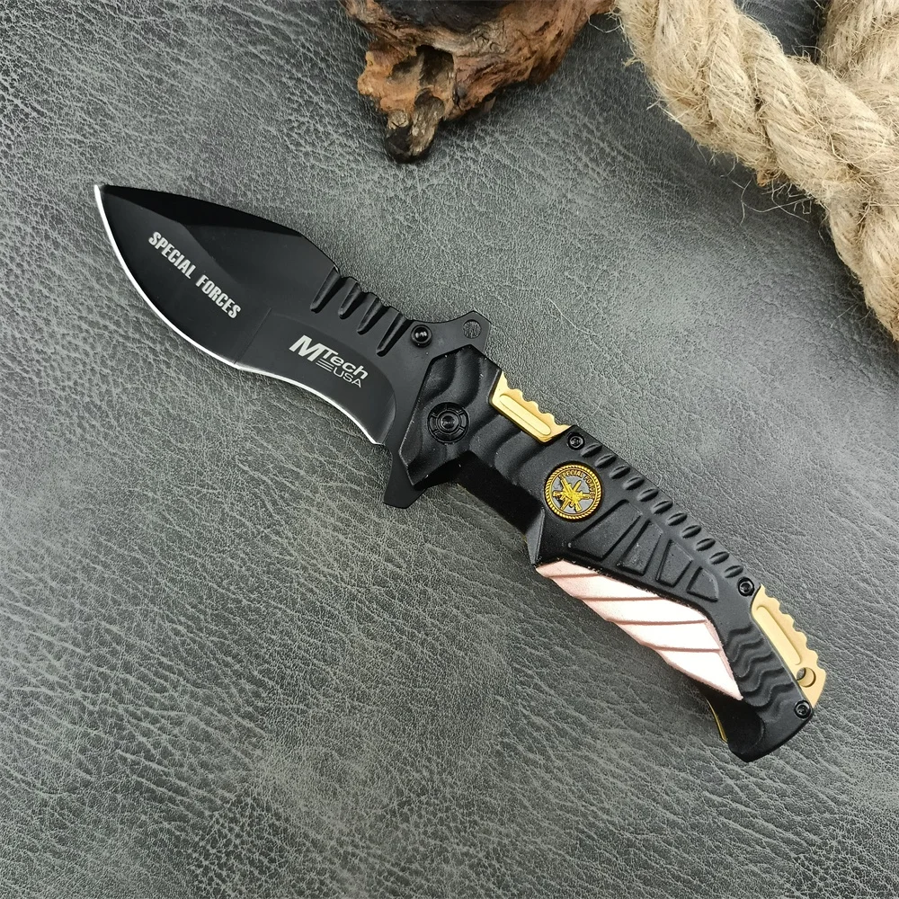 Mtech MT-A944 Folding Knife 5Cr13Mov Blade T6 Aluminum Handles Outdoor Camping Tactical Knives Utility EDC Tool for Man Gifts