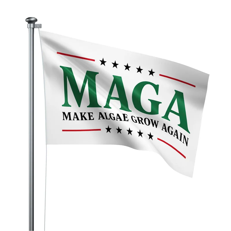 Aertemisi 5' x 3' Make Algae Great Again Team Algae Flag Banner 150cm x 90cm