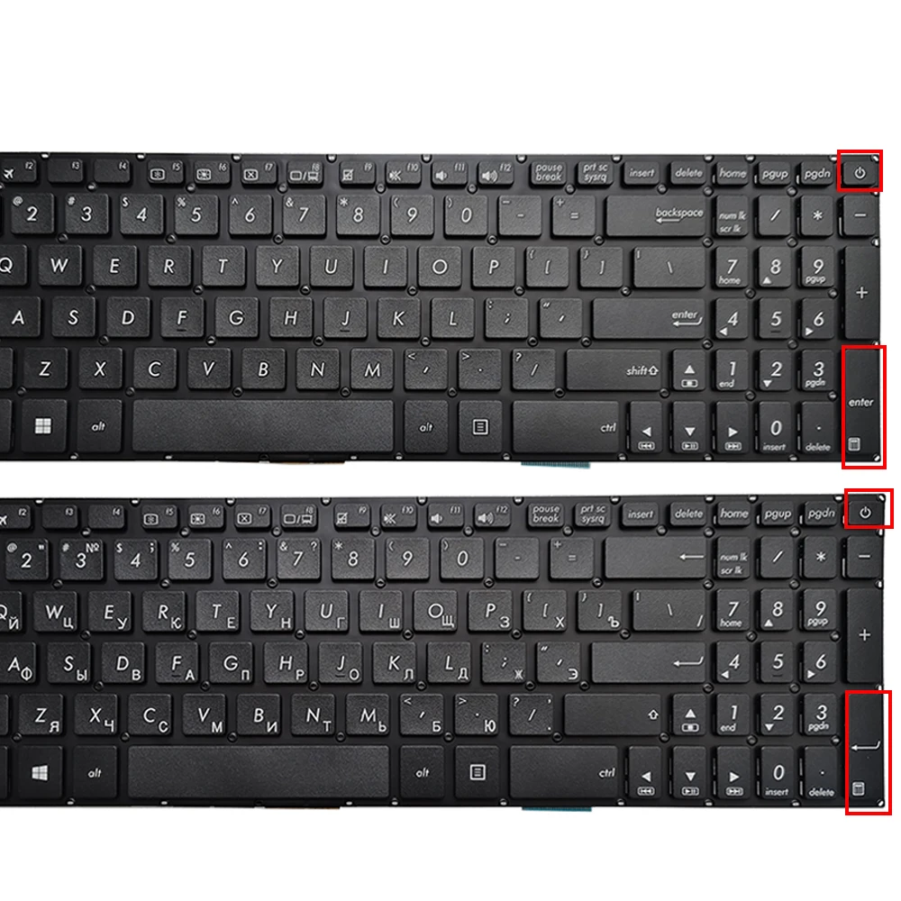 Imagem -04 - Russo Eua Teclado do Laptop para Asus Vivobook X705 X705ma X705mb X705fn X705fd X705qa N705u N705 N705un 0knb0670gus00 Novo