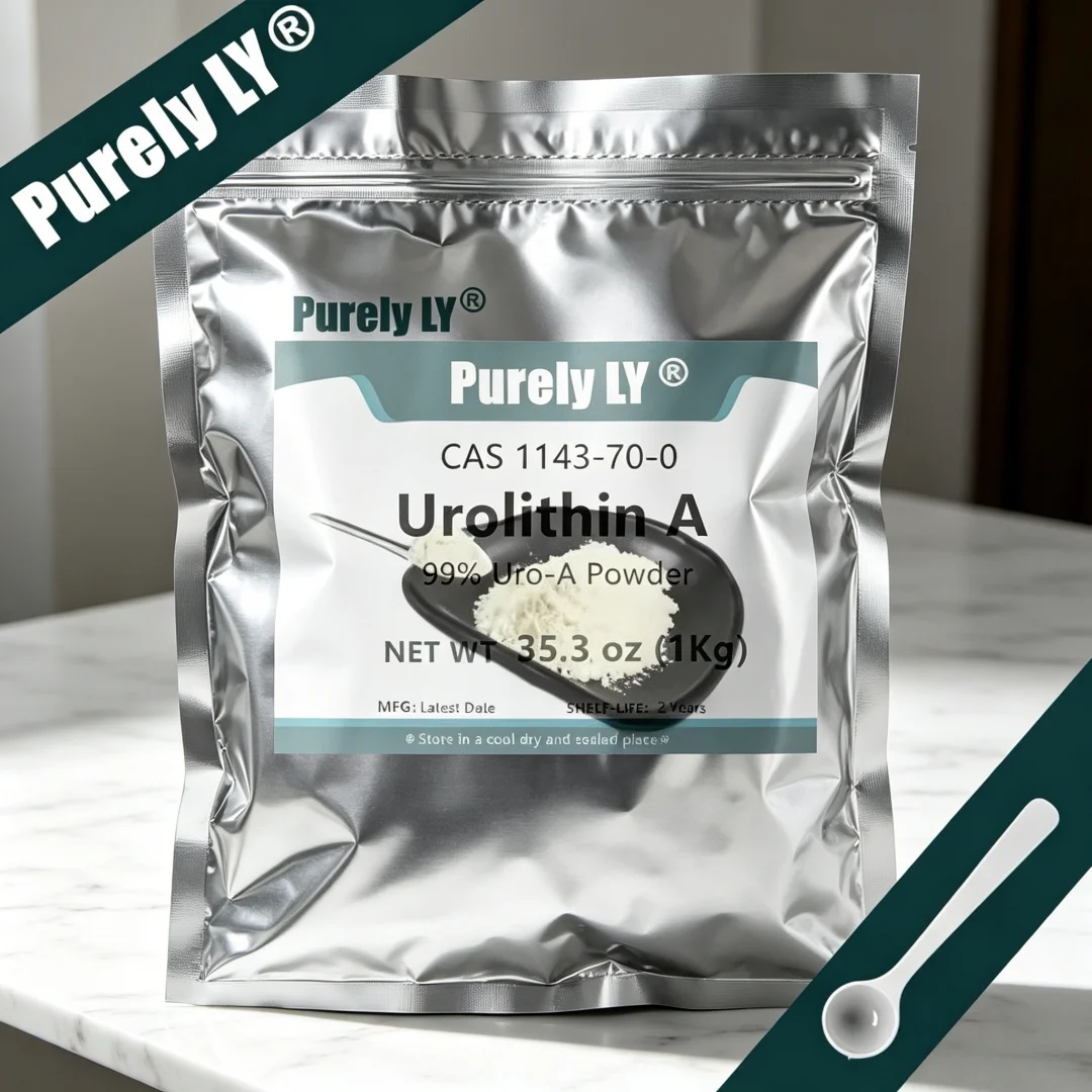 NO.040 Uro-A Customized 99% Urolithin A POWDER Aluminum Foil Packing for Global Delivered || Vitality, Healthy Aging