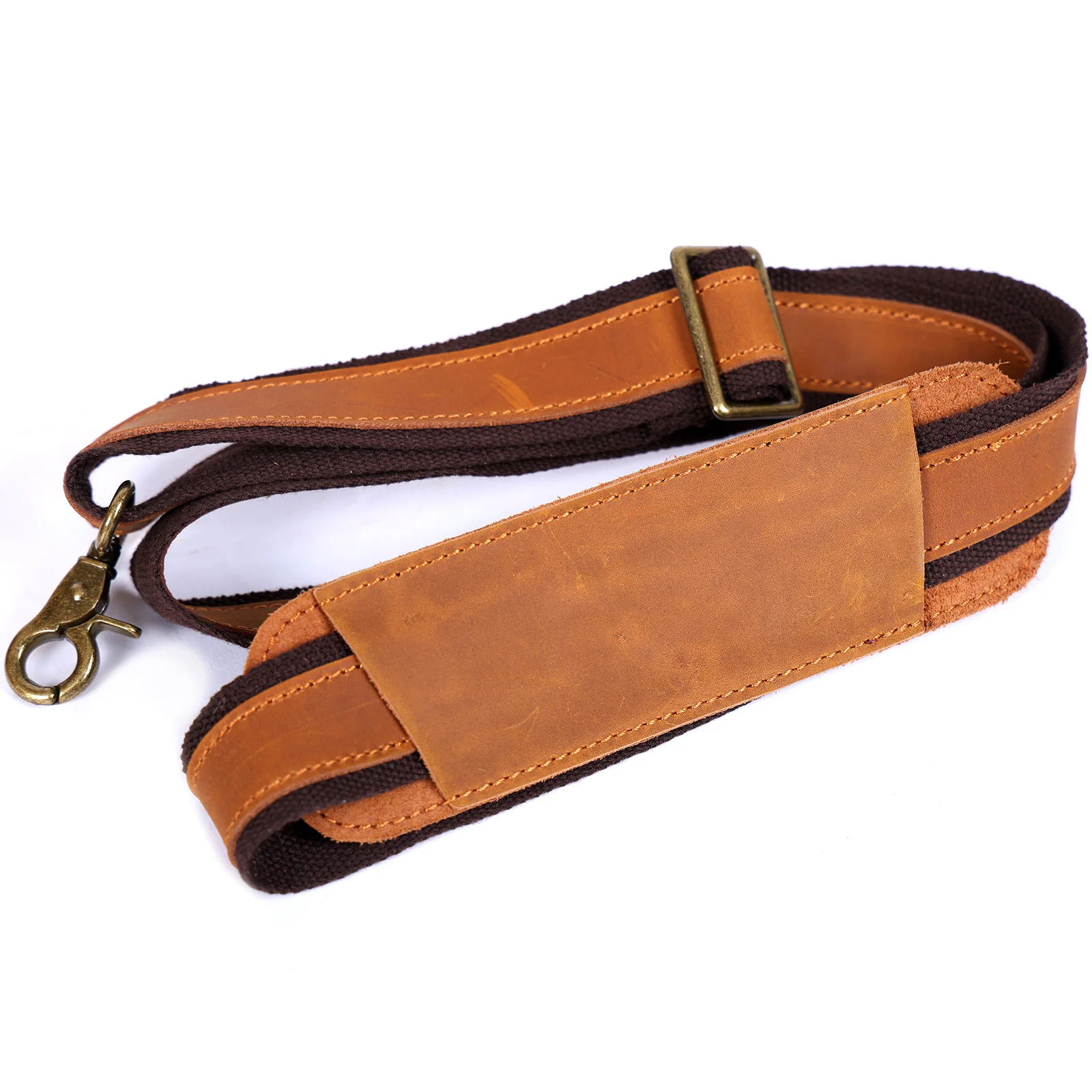 Vintage Herren-Aktentasche aus Vollnarbenleder, 16 Zoll Laptop-Umhängetasche, Echtes Leder, Business-Reisetasche, Crazy Horse Leder – Detail 17
