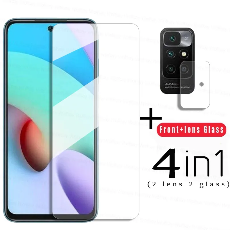 9H Screen Protector For Redmi 10 Glass For Redmi 10 9T 9A 9C 9 Tempered Glass Protective Camera Lens Film For Redmi 10 9T 9A 9 