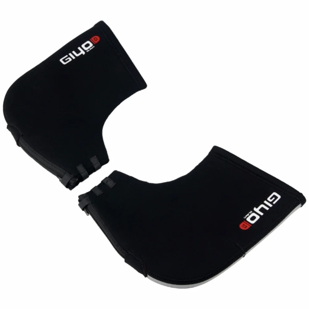 1 pair SBR Waterproof Cycling Handlebar Mitts Windproof with Reflective Strip Bicycle Handlebar Mitts Soft Flexible Black