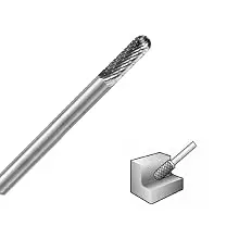 8 Stück/Set Durchmesser. 6/8/10/12 mm 1/4 Zoll (6 mm) Schaft Wolframkarbid-Frässtifte Bit Double Cut CNC-Gravur für Metall, Stahl, Aluminium – Detail 11