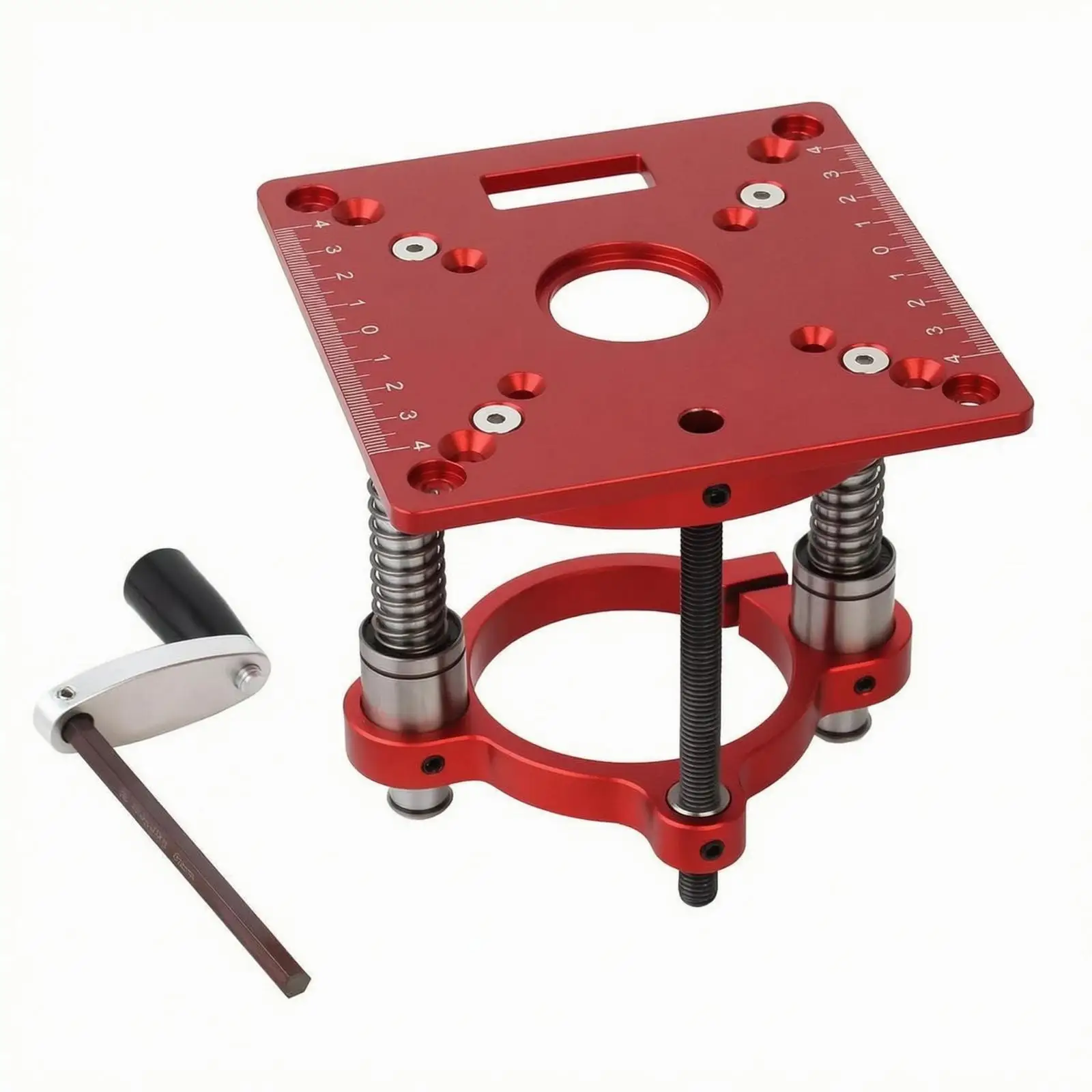 Manual Router Elevator Anodized Finish Router Table Elevator System Ruler