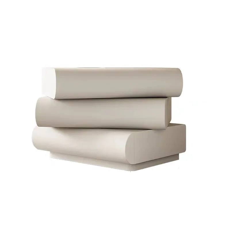 

Rotatable smart bedside table, all solid wood bedroom bedside table, storage cabinet, chest cabinet