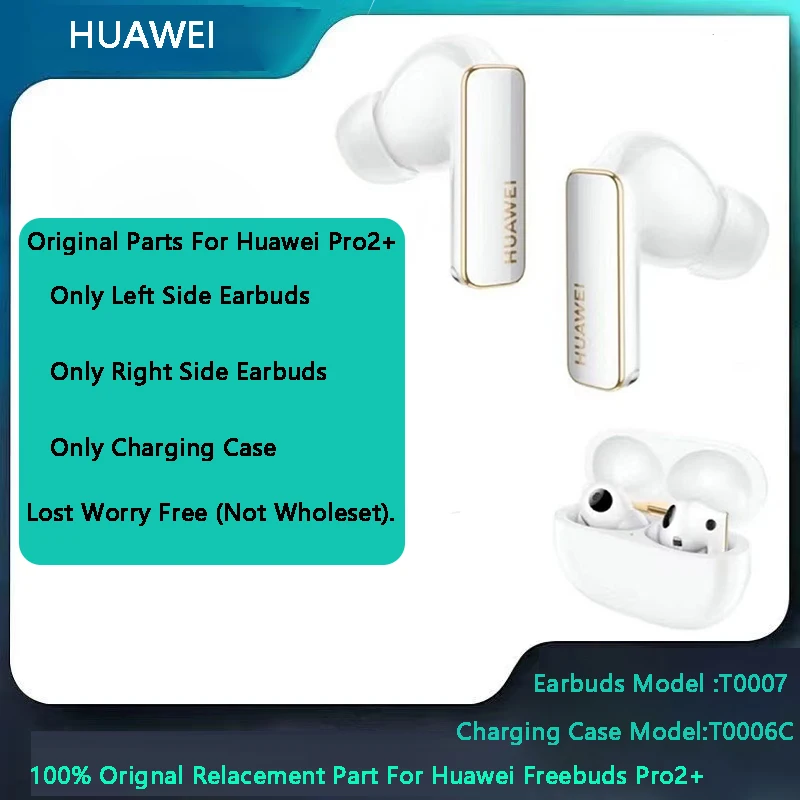 

Original Parts Replacement Accessories for Huawei Freebuds Pro2+ (T0007) Headphone Split Single Left Right Charge Case Part