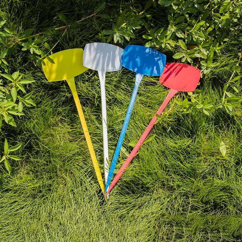 50PCS Garden Ornament 30CM Hight Plastic Plant Markers T-type Upturned Tags Inclined Plane Marker Nursery Signs Labels Herbs