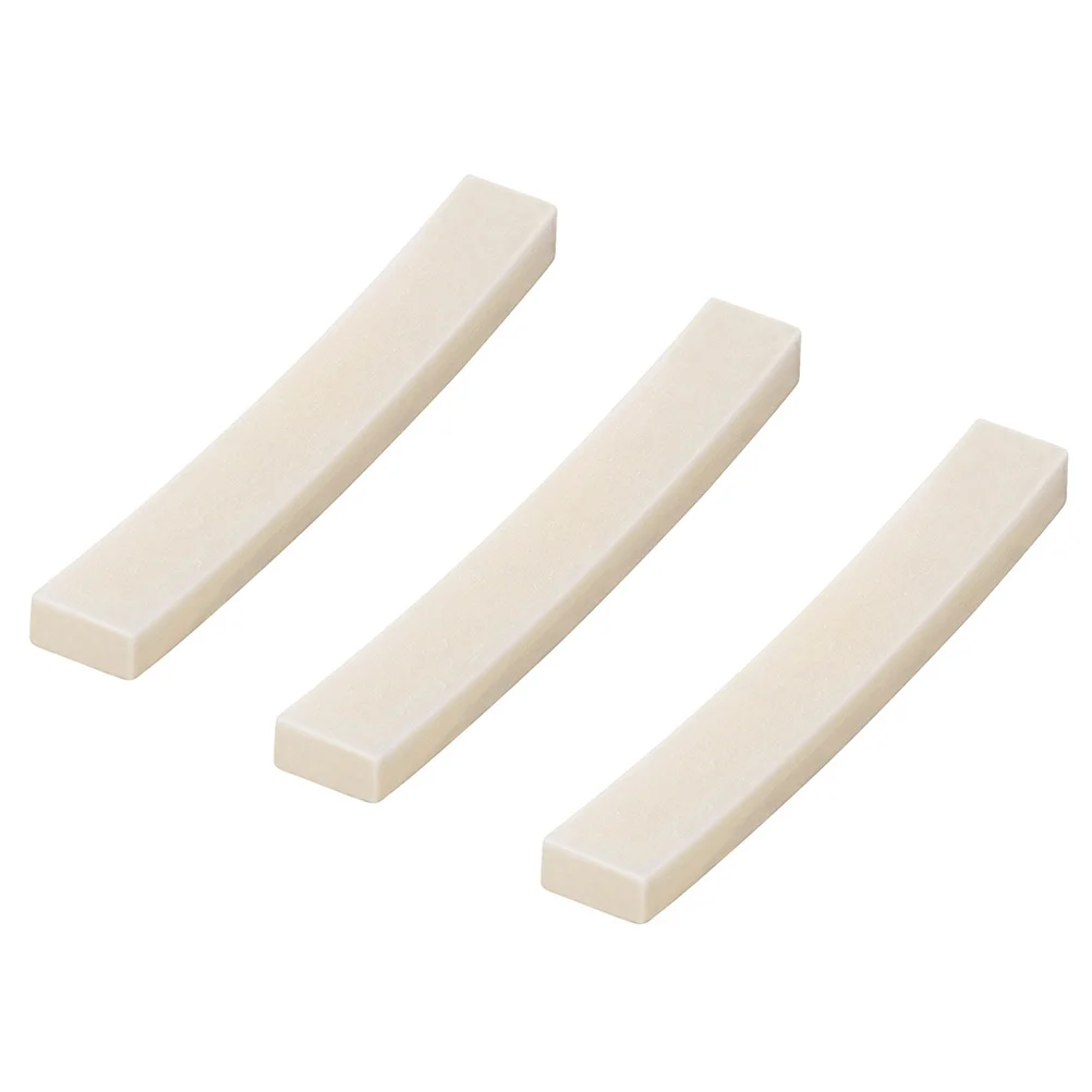 

3pcs Guitar String Nut Ox Bone Material Better Tone Sustain Upgrade Replacement Accessory Guitar Bridge Nut Adjustable Support