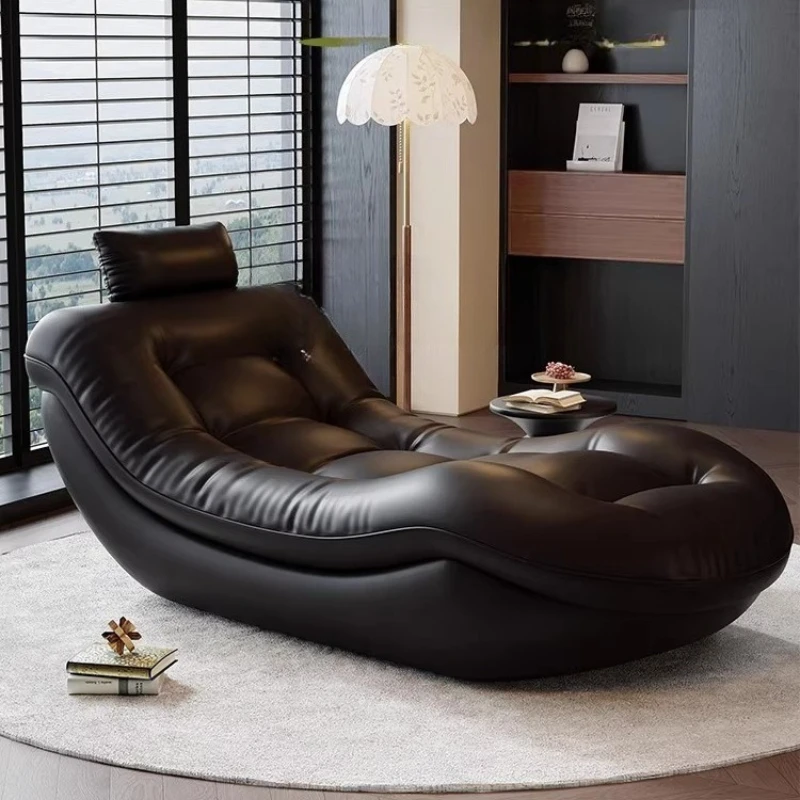 

Leather Luxury Adults Chair Living Room Sofas Stool Comfy Floor Chairs Balcony Modern Hotel Fauteuils De Salon Furniture