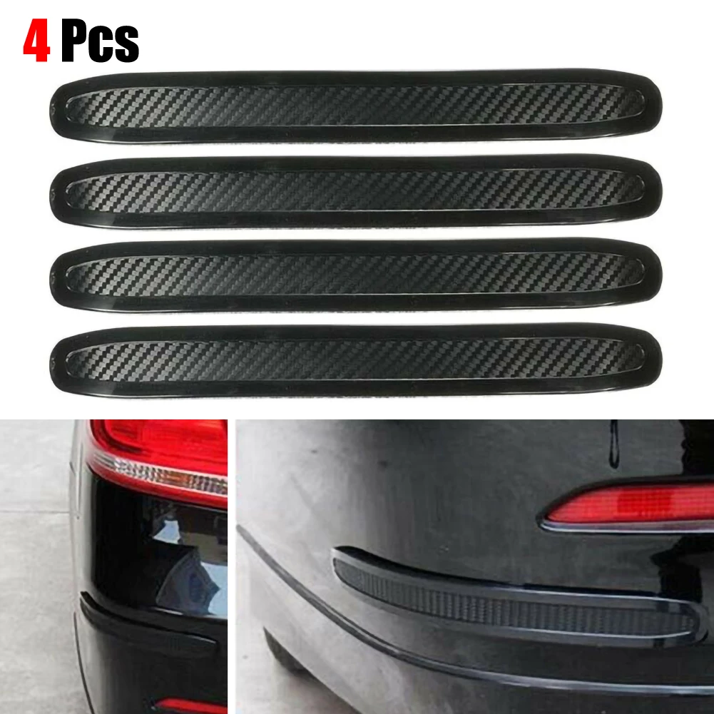 

4pcs Universal Car Bumper Corner Rubber Strip Anti-rub Protector Guards Parts