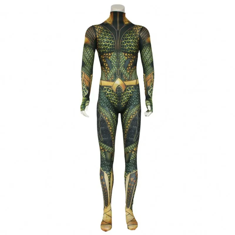 Anime Movie Cosplay Costume Arthur Curry Orin Halloween Party Costumes Zentai Jumpsuit For Men