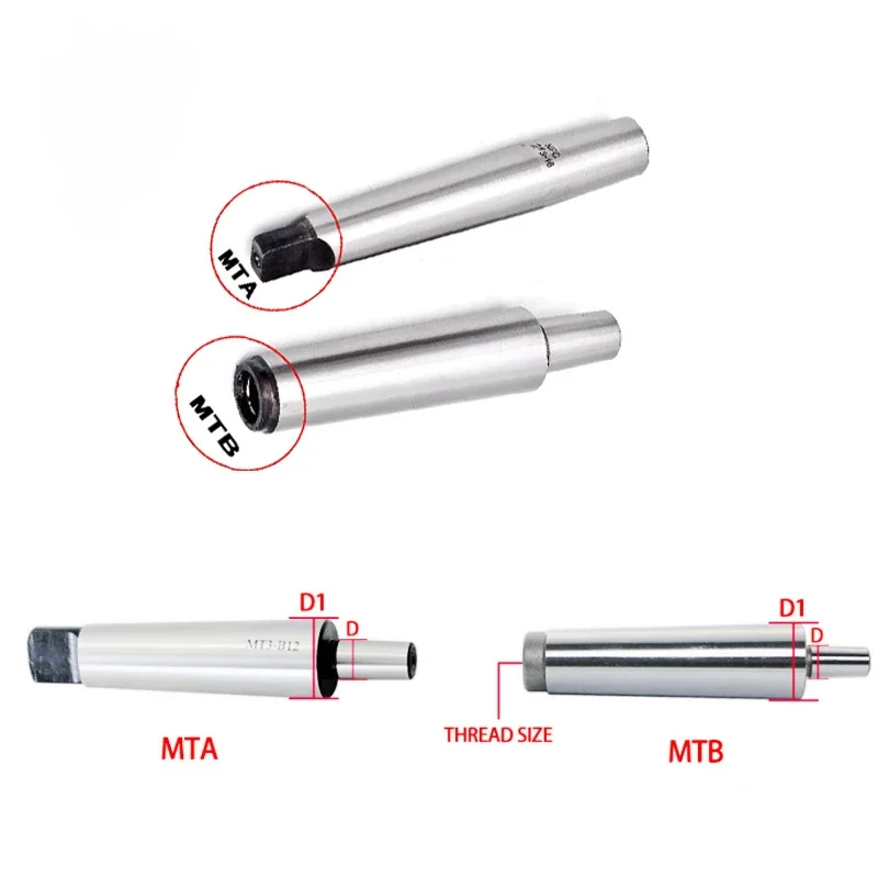 MTA1 mta MT2 MT3 MT4 B10 B12 B16 B18 0.6-6/1-10/1-13/3-16/5-20 모스 태퍼 생크 드릴 척 아버 선반 CNC 드릴 기계 목재