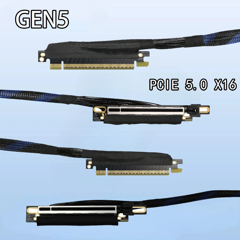 Pcie 5.0 Gpu Riser Cable - Câble d'extension de carte graphique PCIe
