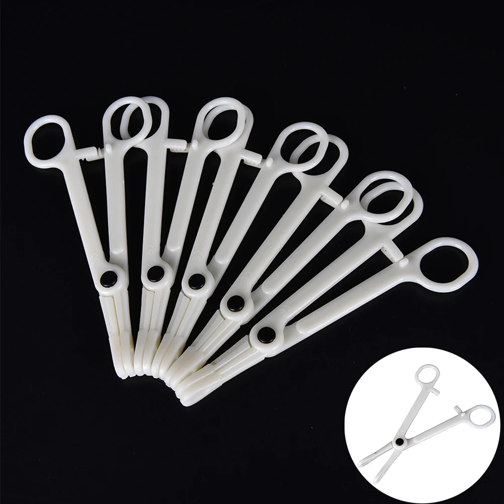 1pcs Plastic Disposable Body Piercing Plier Round Open Clamp Profession Body Ear Lip Navel Nose Tongue Piercing Forcep Tool