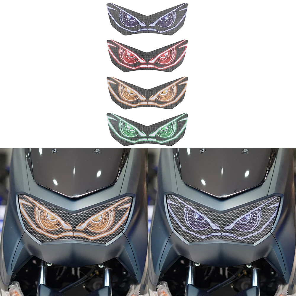 Motorcycle Front Fairing Headlight Guard Sticker Fit for Yamaha NMAX 155 NMAX155 2020 2021 Head Light Protection Sticker