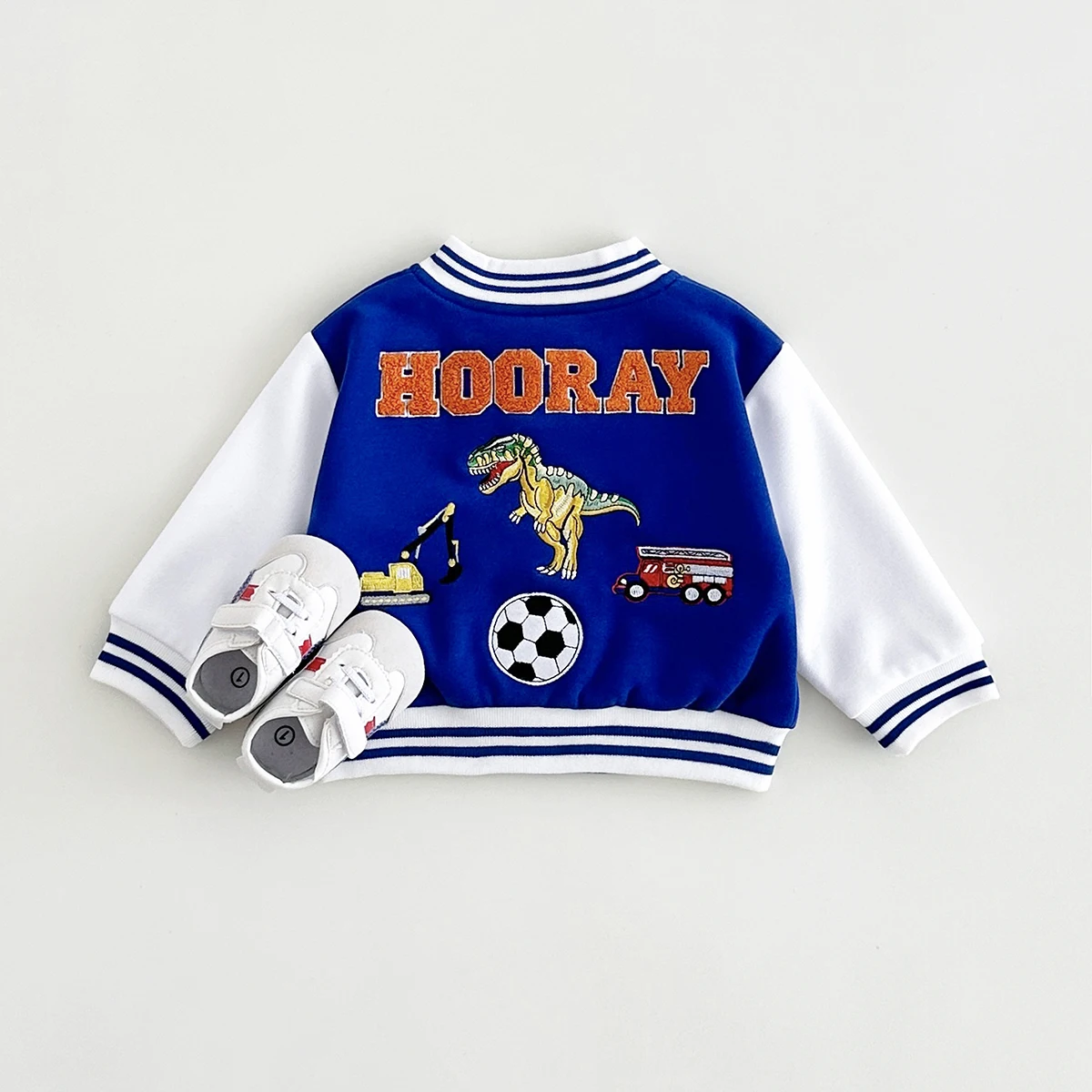 0-3Y Baby Fall Clothes Thick Newborn Baby Clothes Boys Girls Jackets Cartoon Dinosaur Strawberry Stylish Sport Coat Cotton